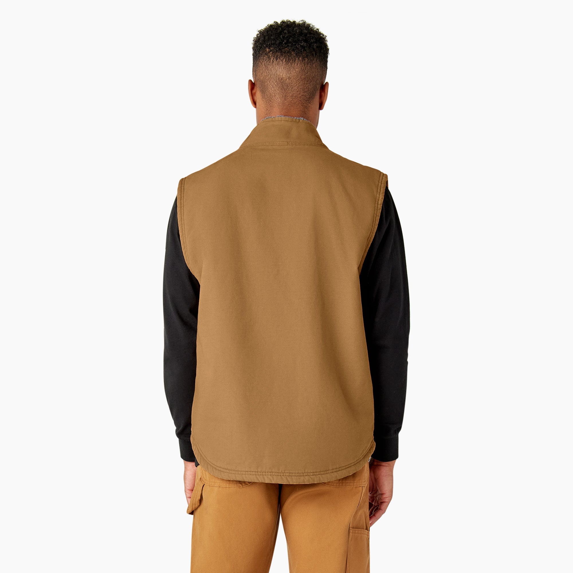 "Duck Canvas High Pile Fleece Lined Vest"