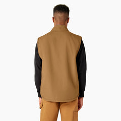 "Duck Canvas High Pile Fleece Lined Vest"