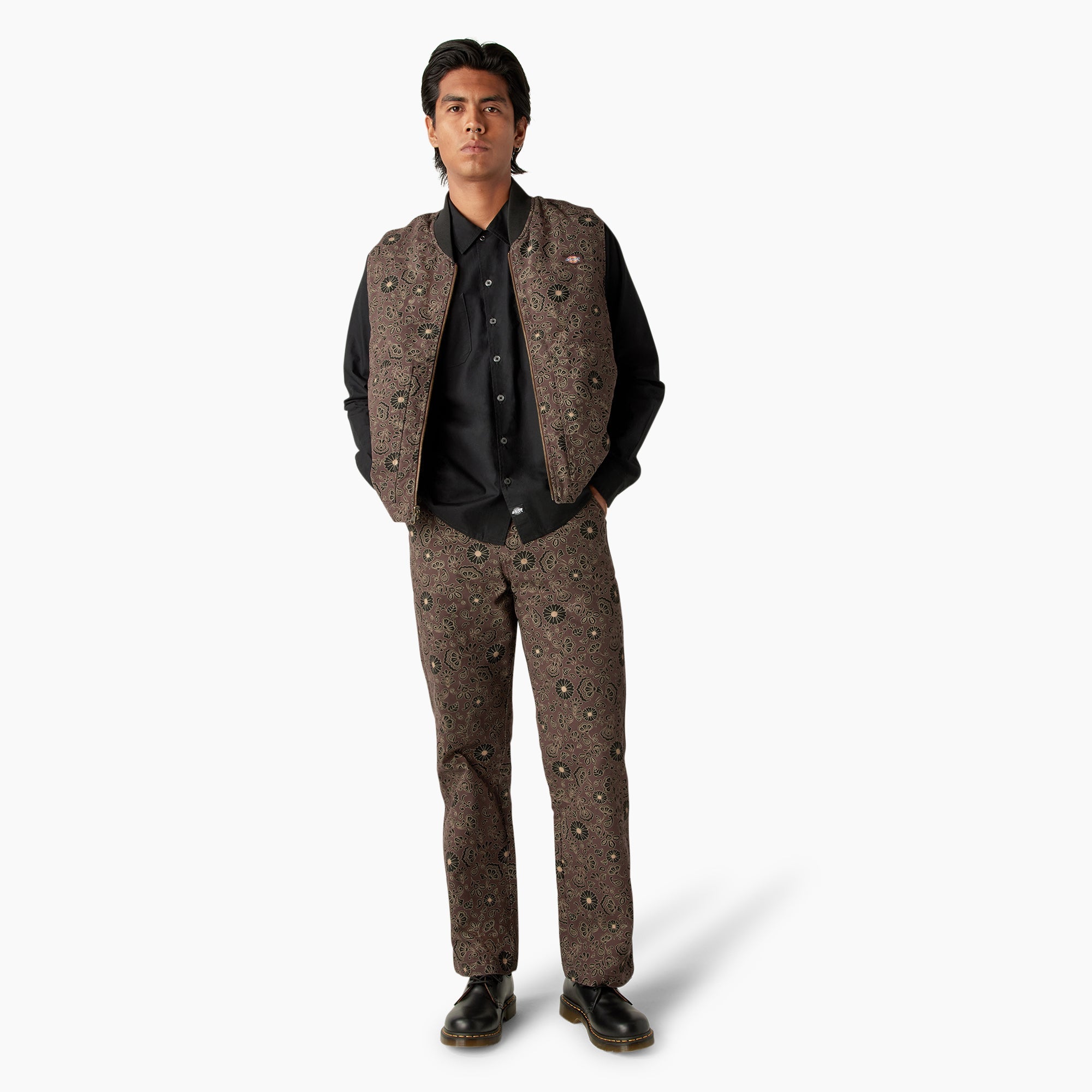 "Ellis Floral Print Reversible Vest"