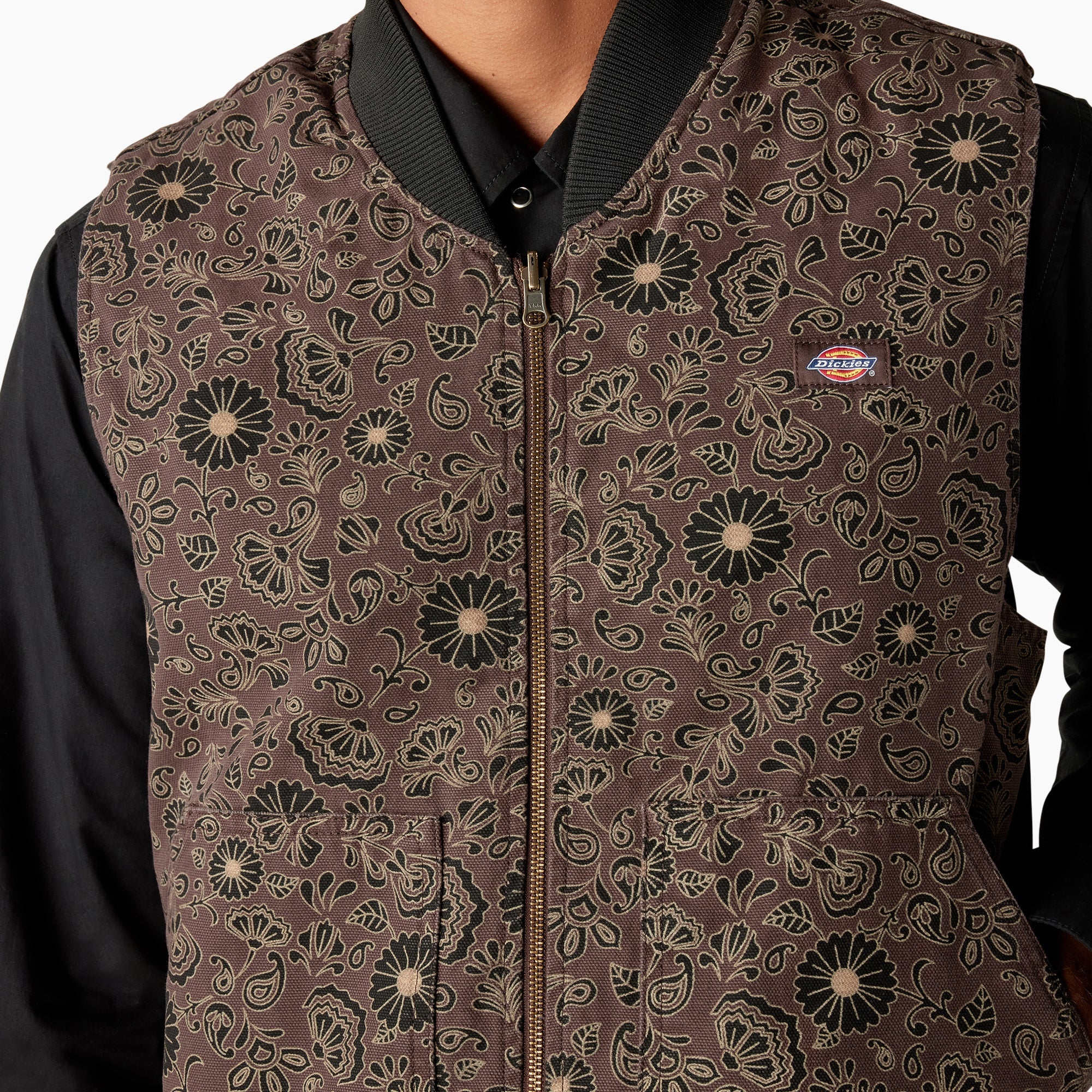 "Ellis Floral Print Reversible Vest"