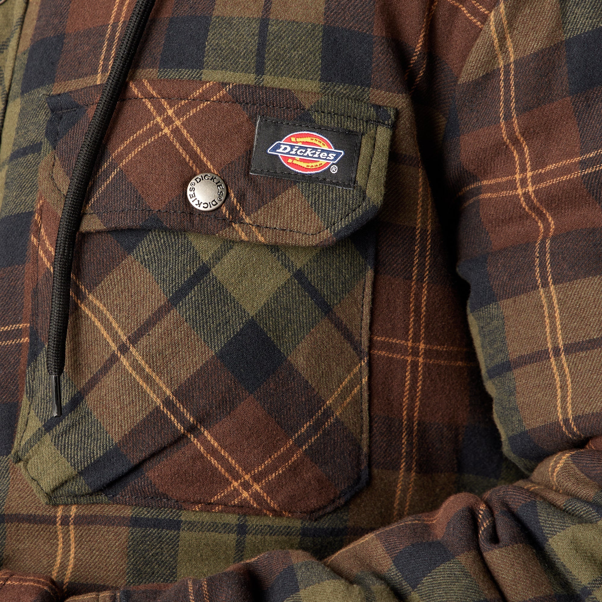 "Flannel Hooded Shirt Jacket"