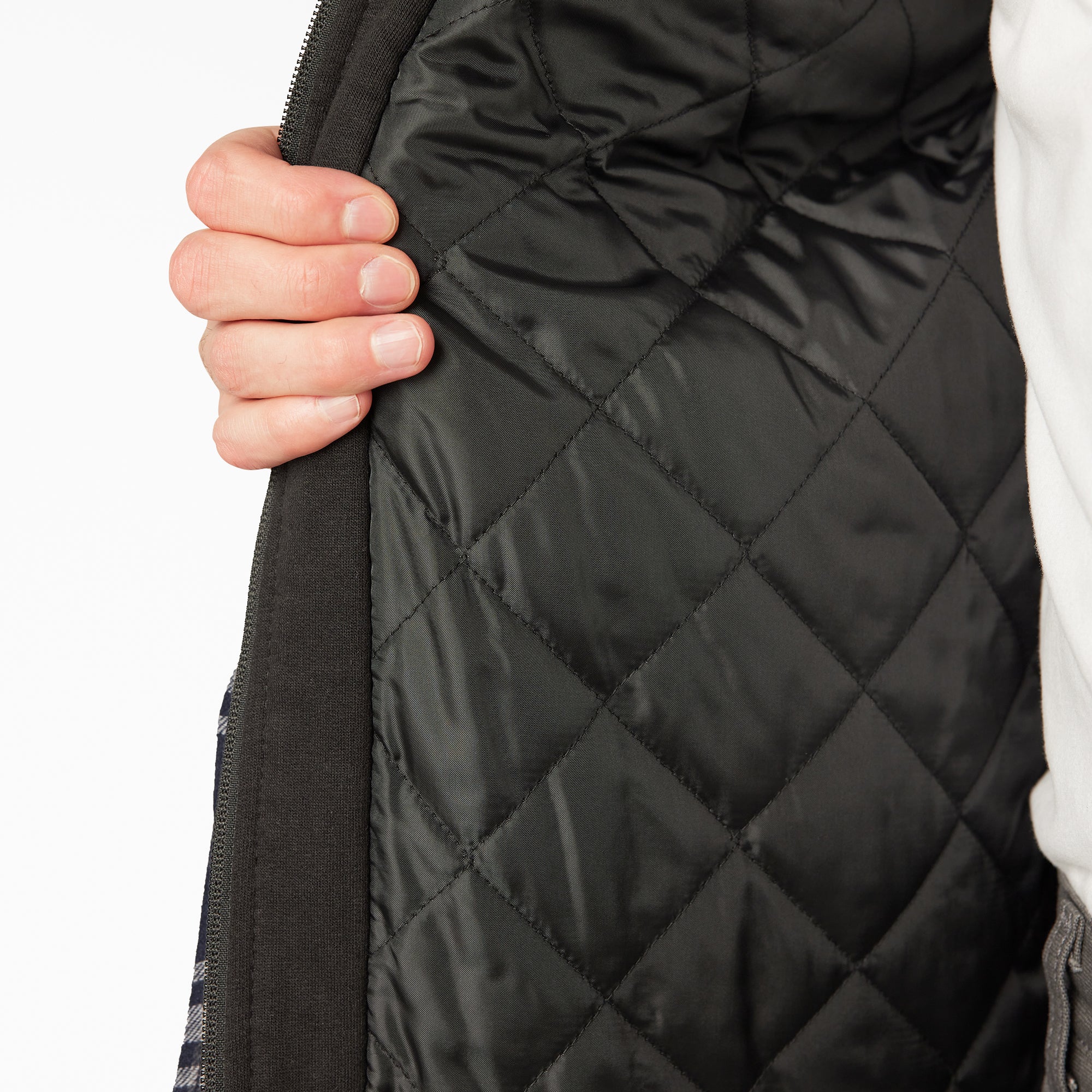 "Flannel Hooded Shirt Jacket"