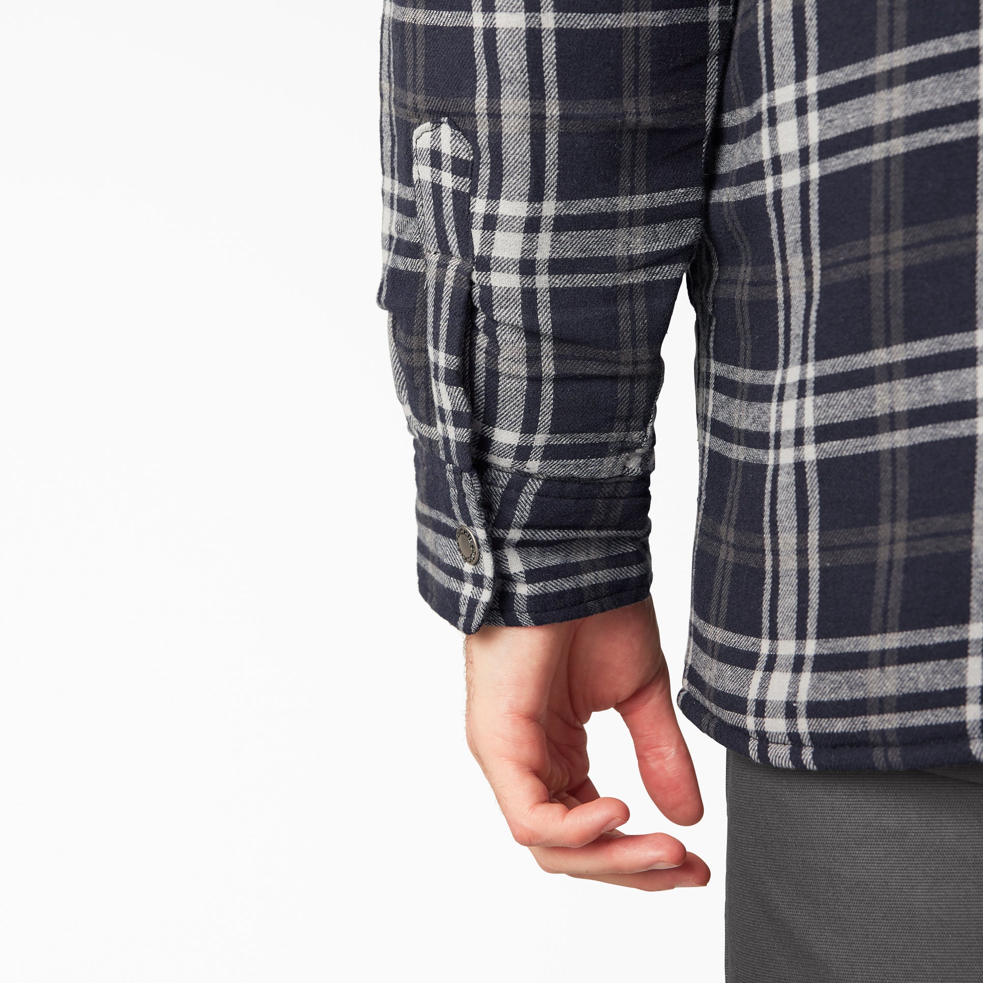 "Flannel Hooded Shirt Jacket"