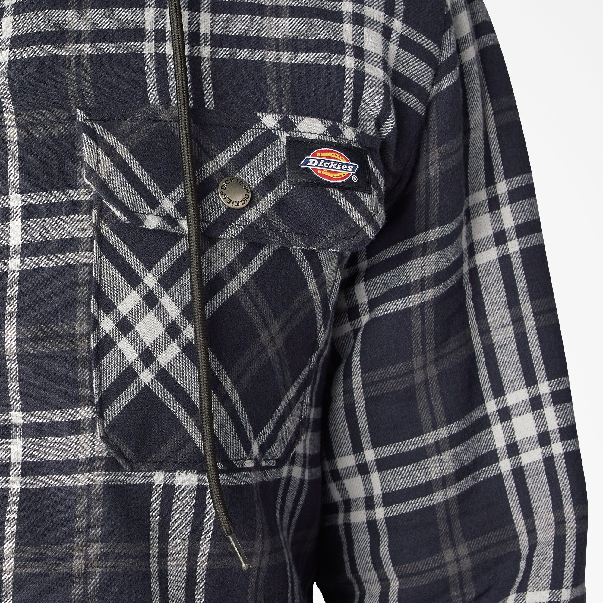 "Flannel Hooded Shirt Jacket"