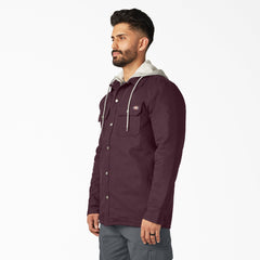 "Duck Hooded Shirt Jacket"