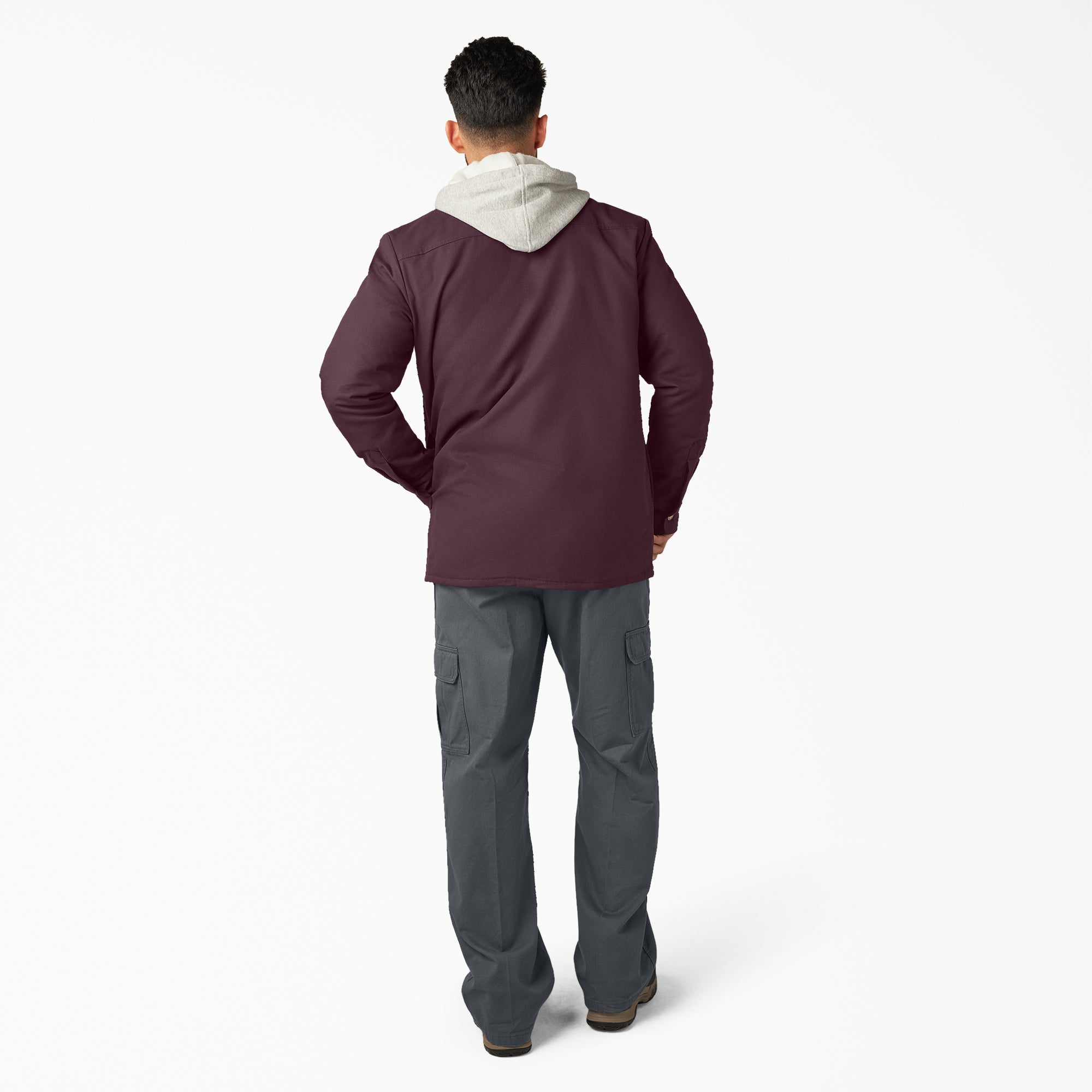 "Duck Hooded Shirt Jacket"