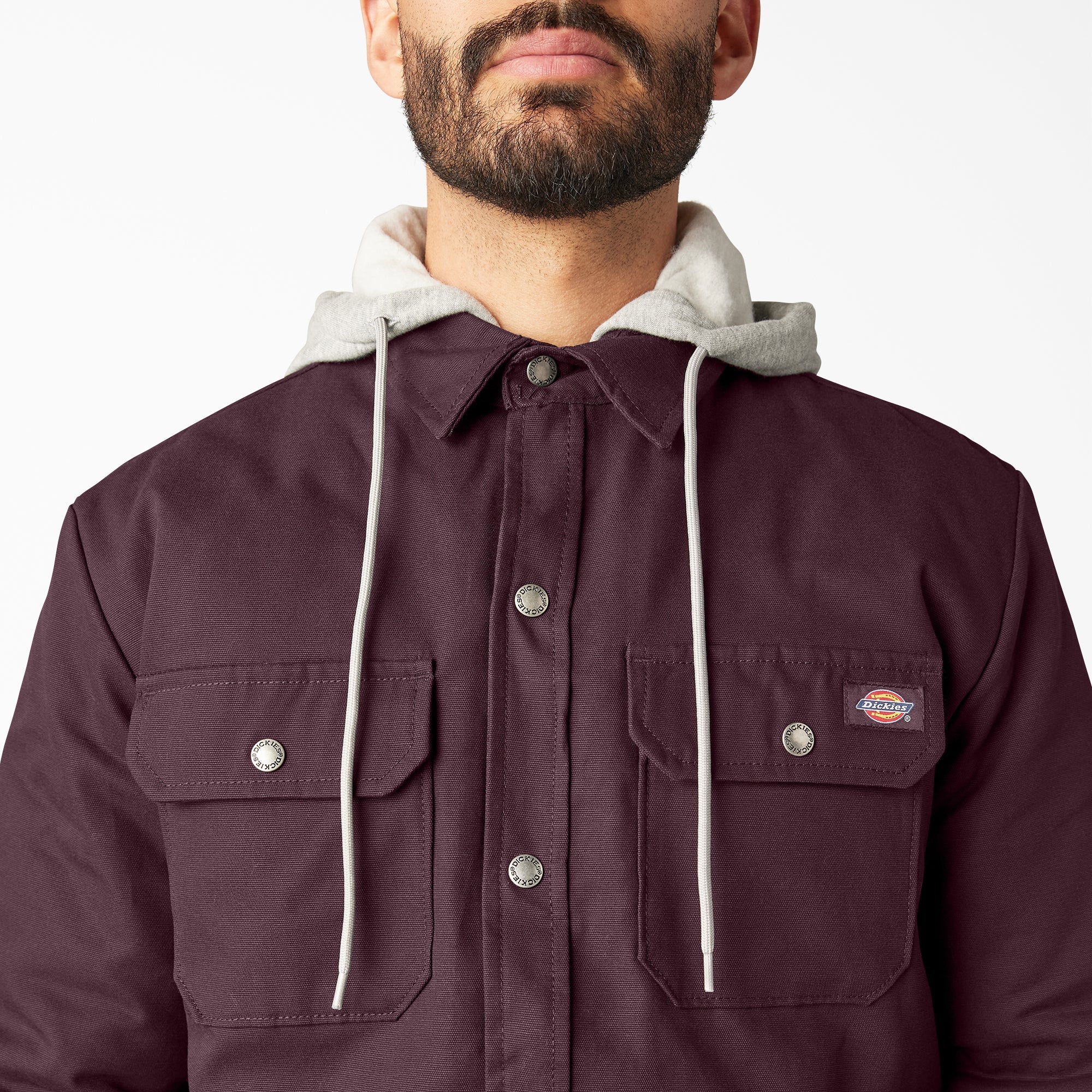 "Duck Hooded Shirt Jacket"