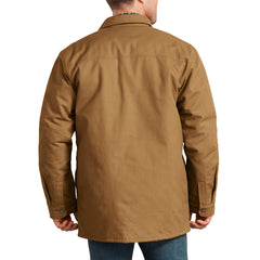 "Plaid Lined Shirt Jacket"