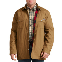 "Plaid Lined Shirt Jacket"