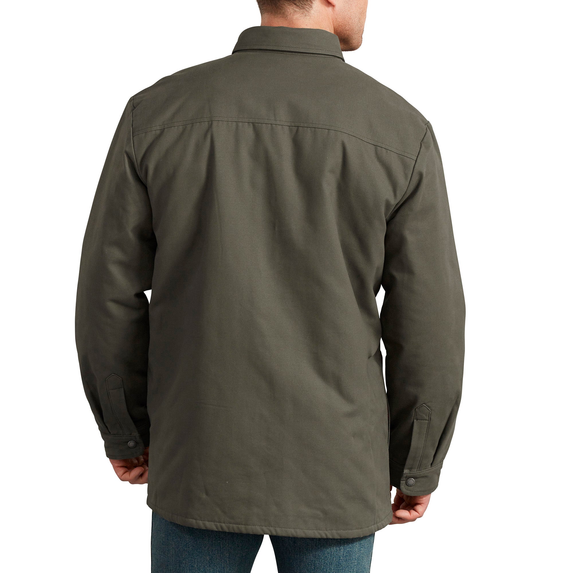 "Plaid Lined Shirt Jacket"