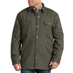 "Plaid Lined Shirt Jacket"
