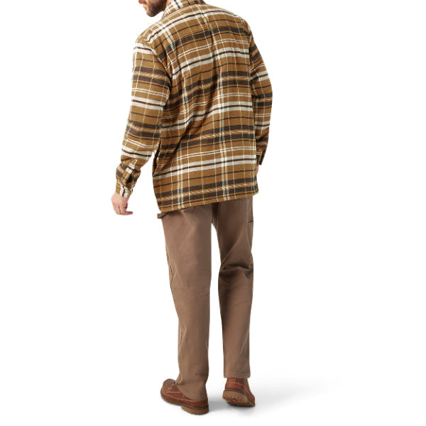 "Water Repellent Fleece-Lined Flannel Shirt Jacket"