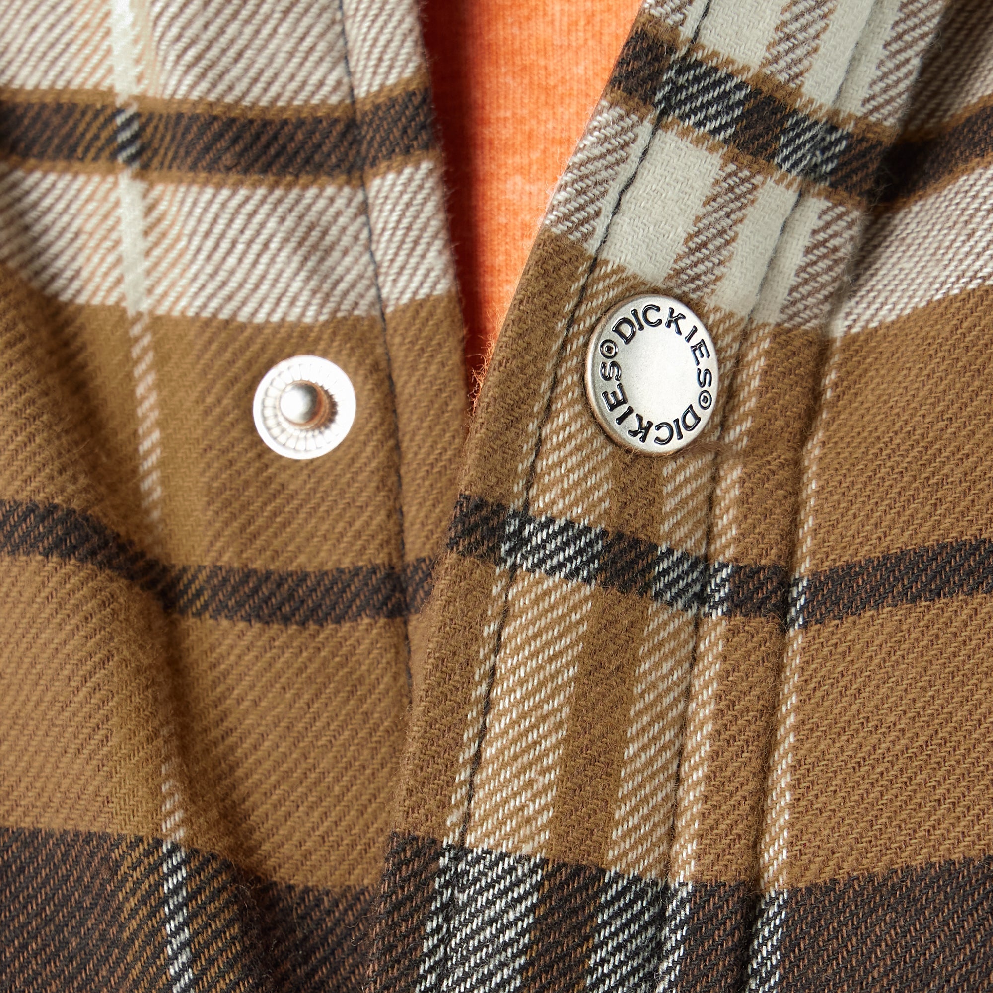"Water Repellent Fleece-Lined Flannel Shirt Jacket"
