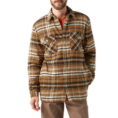 "Water Repellent Fleece-Lined Flannel Shirt Jacket"