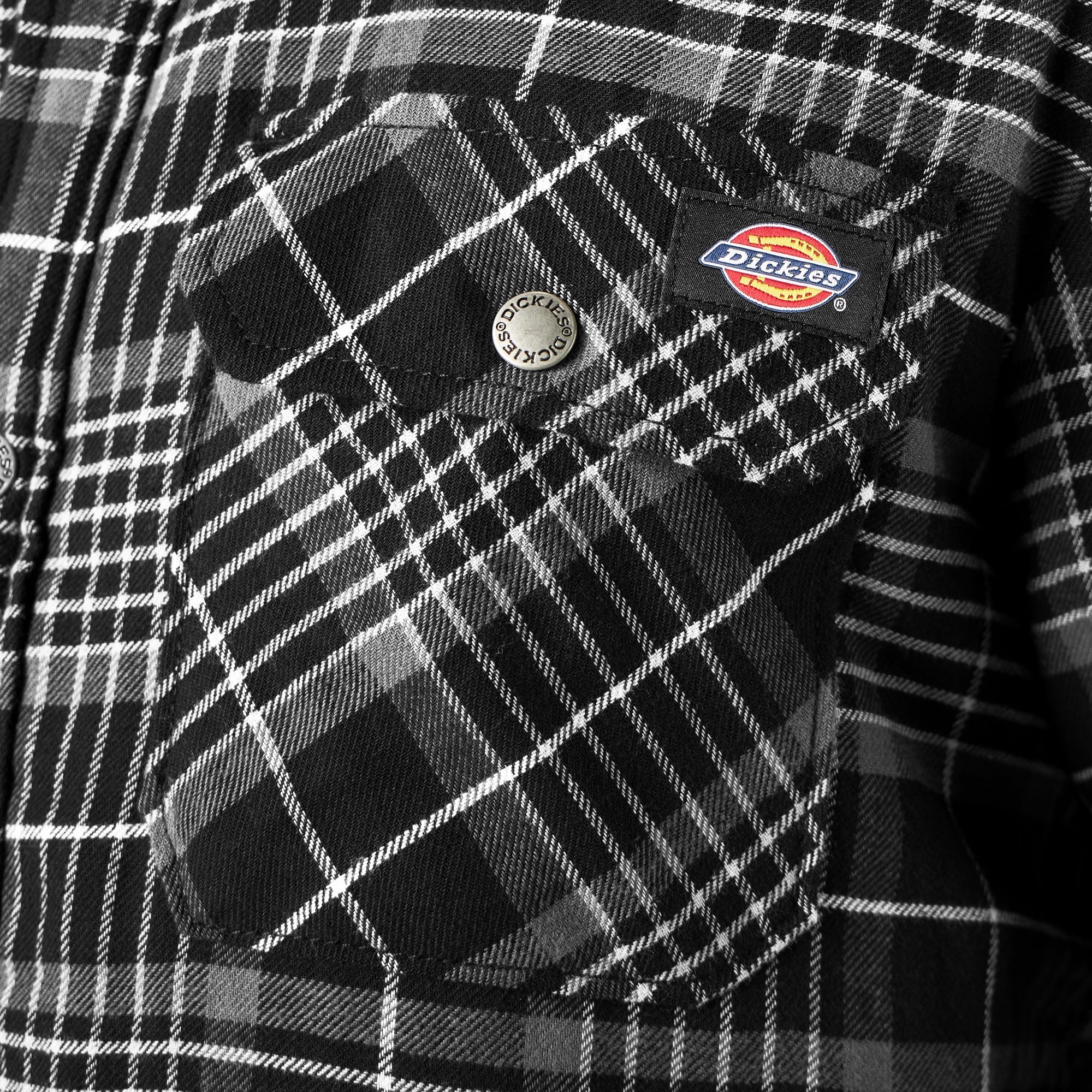 "Water Repellent Fleece-Lined Flannel Shirt Jacket"