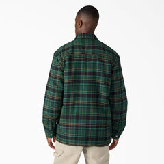 "Water Repellent Fleece-Lined Flannel Shirt Jacket"