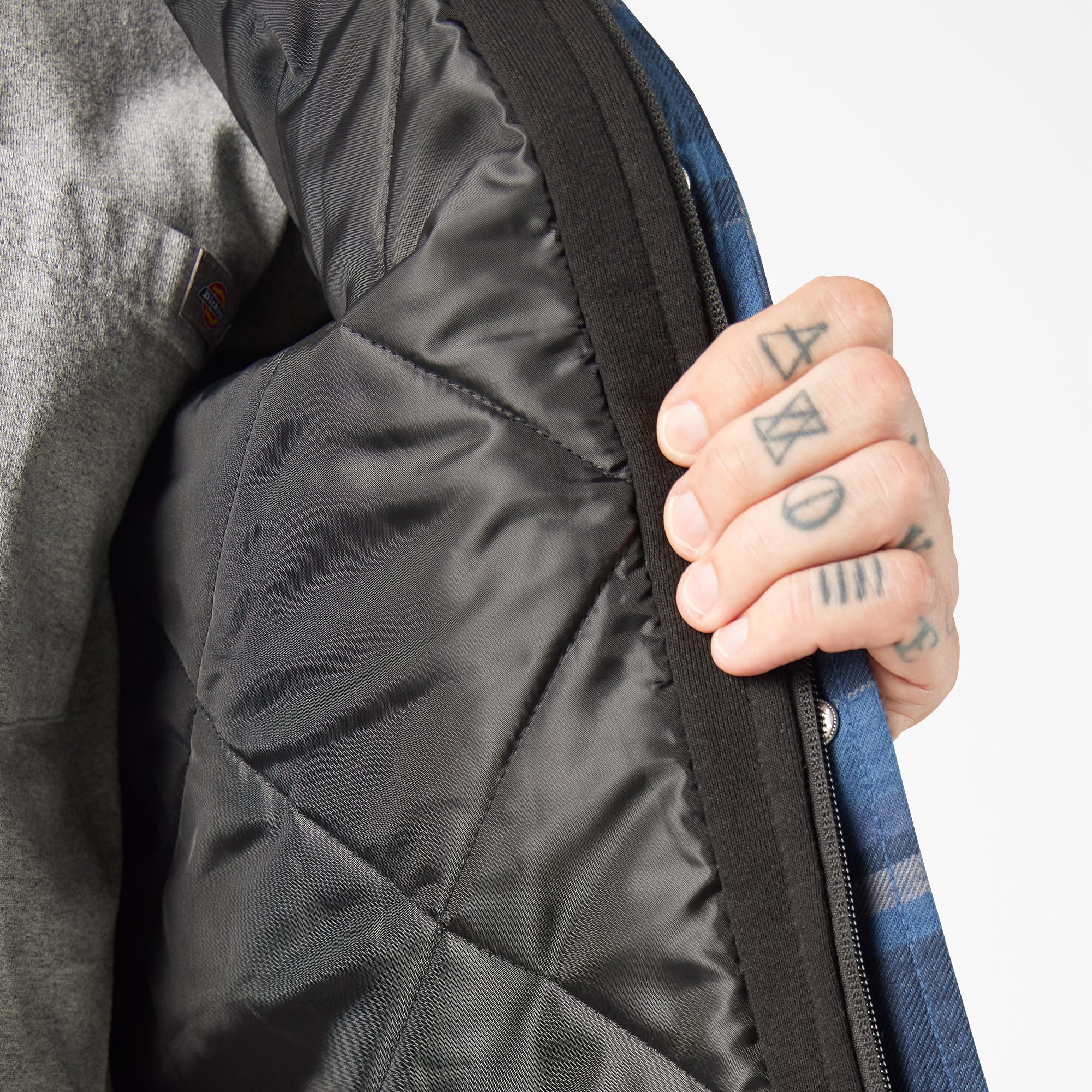 "Water Repellent Flannel Hooded Shirt Jacket"