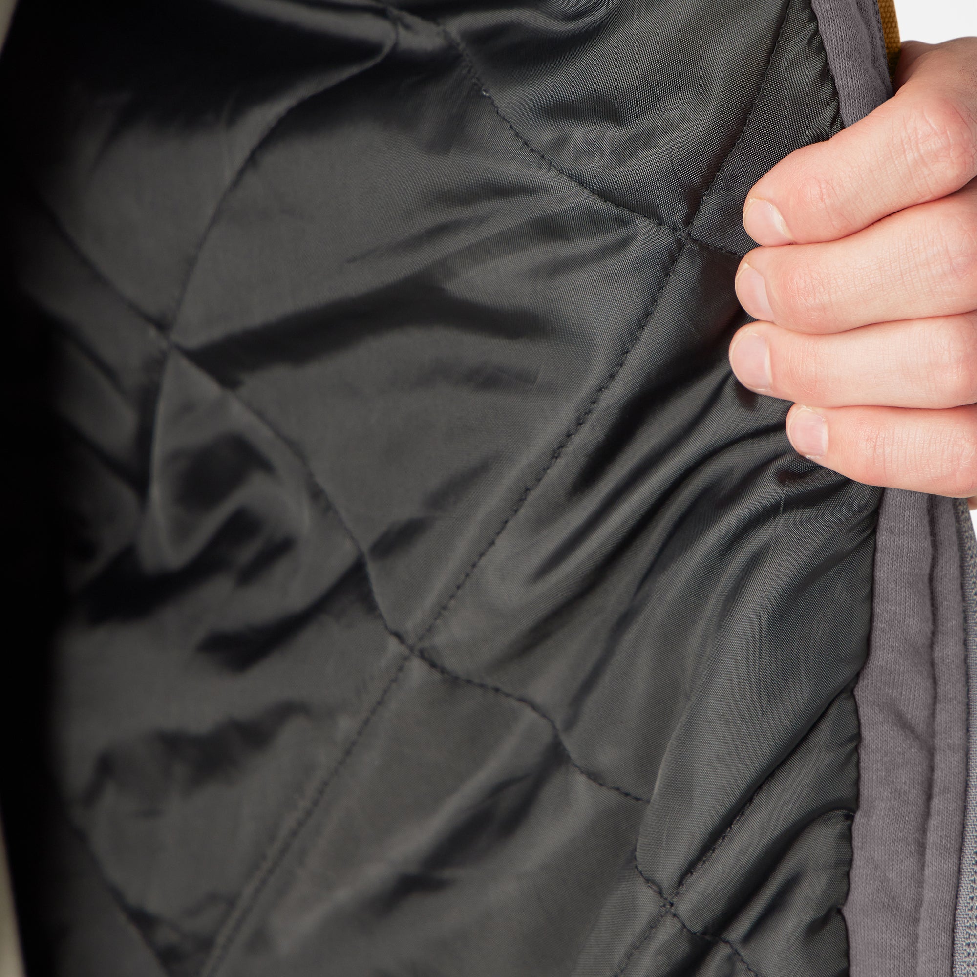 "Water Repellent Duck Hooded Shirt Jacket"