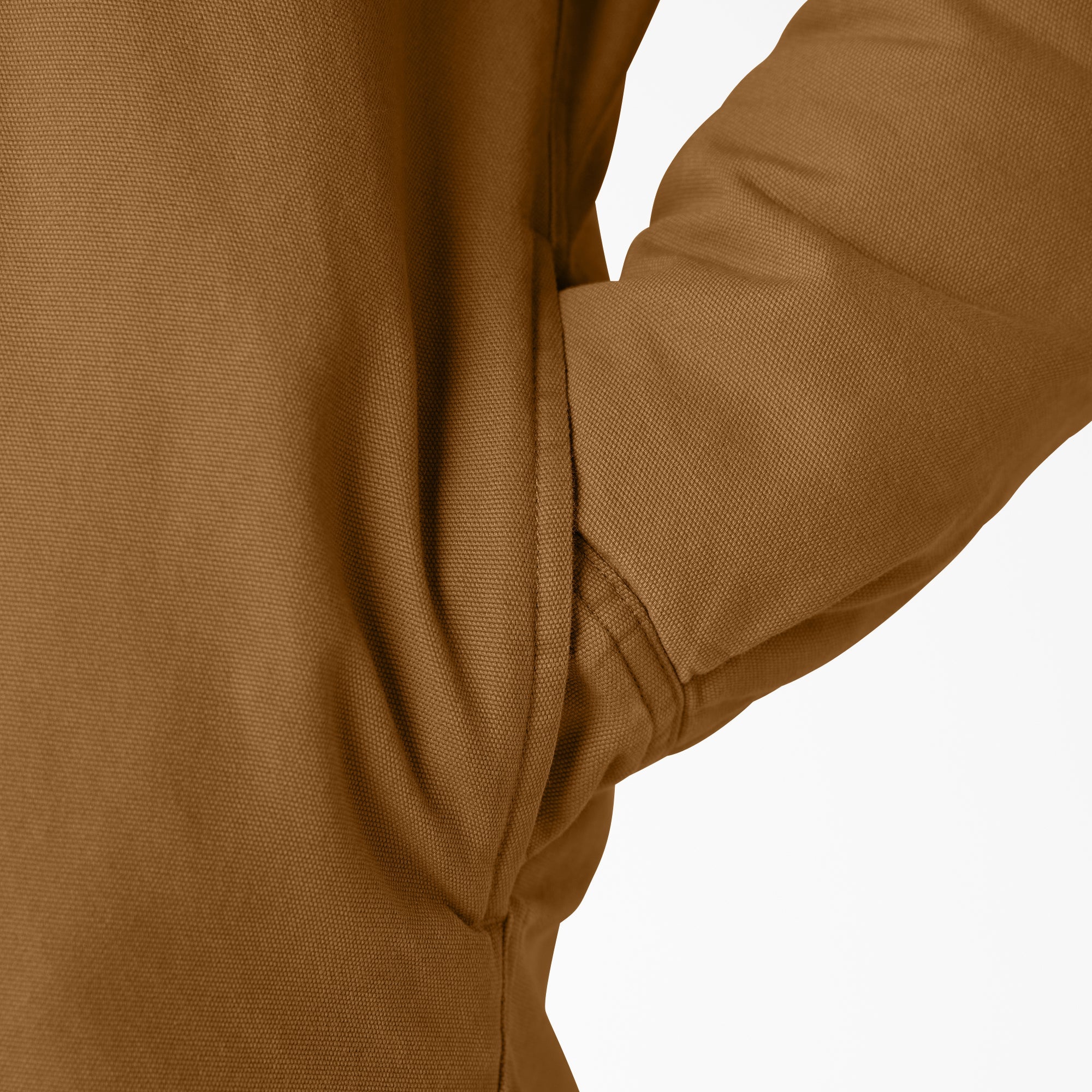 "Water Repellent Duck Hooded Shirt Jacket"