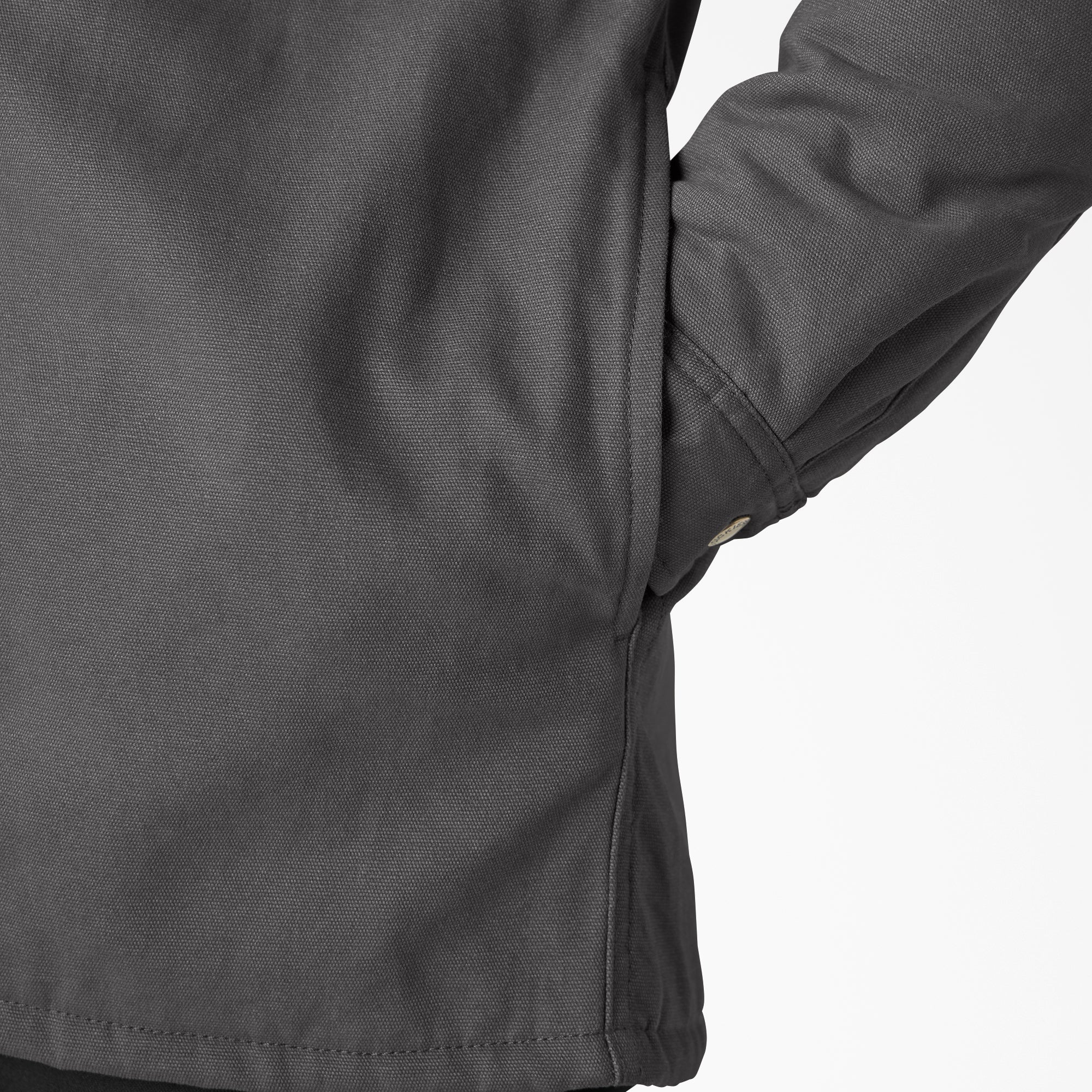 "Water Repellent Duck Hooded Shirt Jacket"