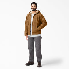 "Duck High Pile Fleece Lined Hooded Jacket"