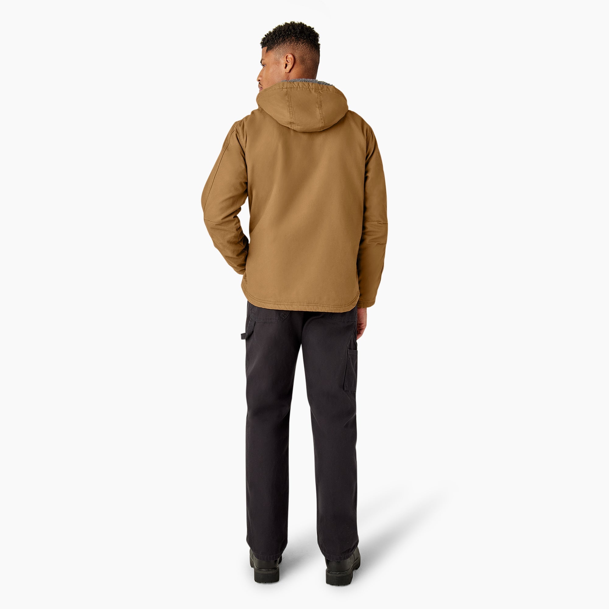 "Duck Canvas High Pile Fleece Lined Jacket"