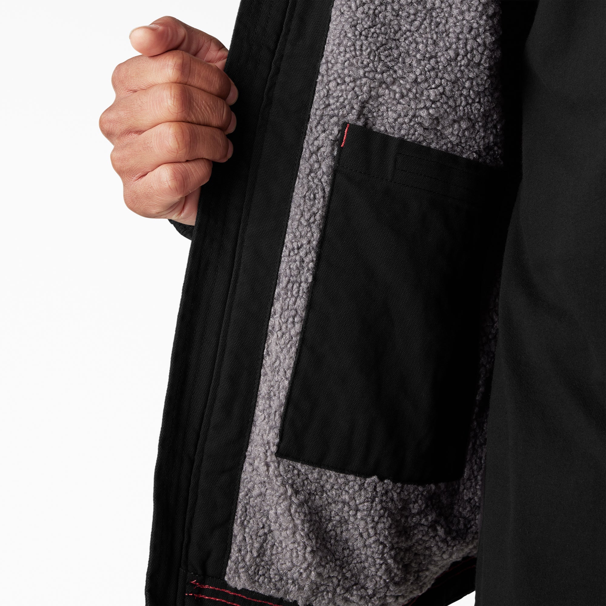 "Duck Canvas High Pile Fleece Lined Jacket"