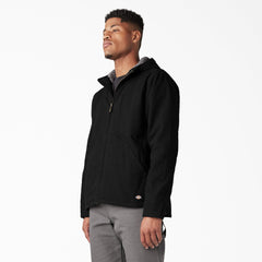 "Duck Canvas High Pile Fleece Lined Jacket"