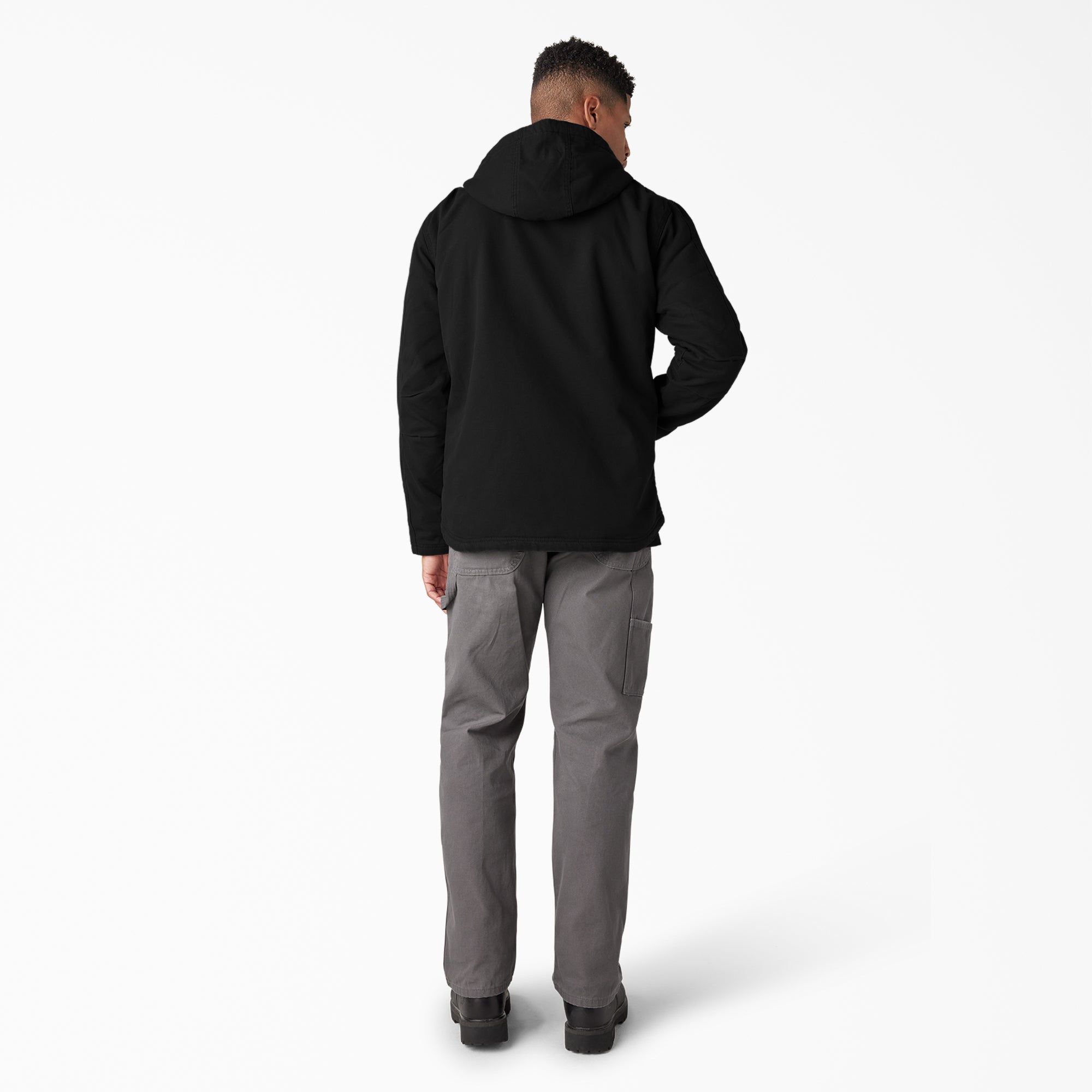 "Duck Canvas High Pile Fleece Lined Jacket"