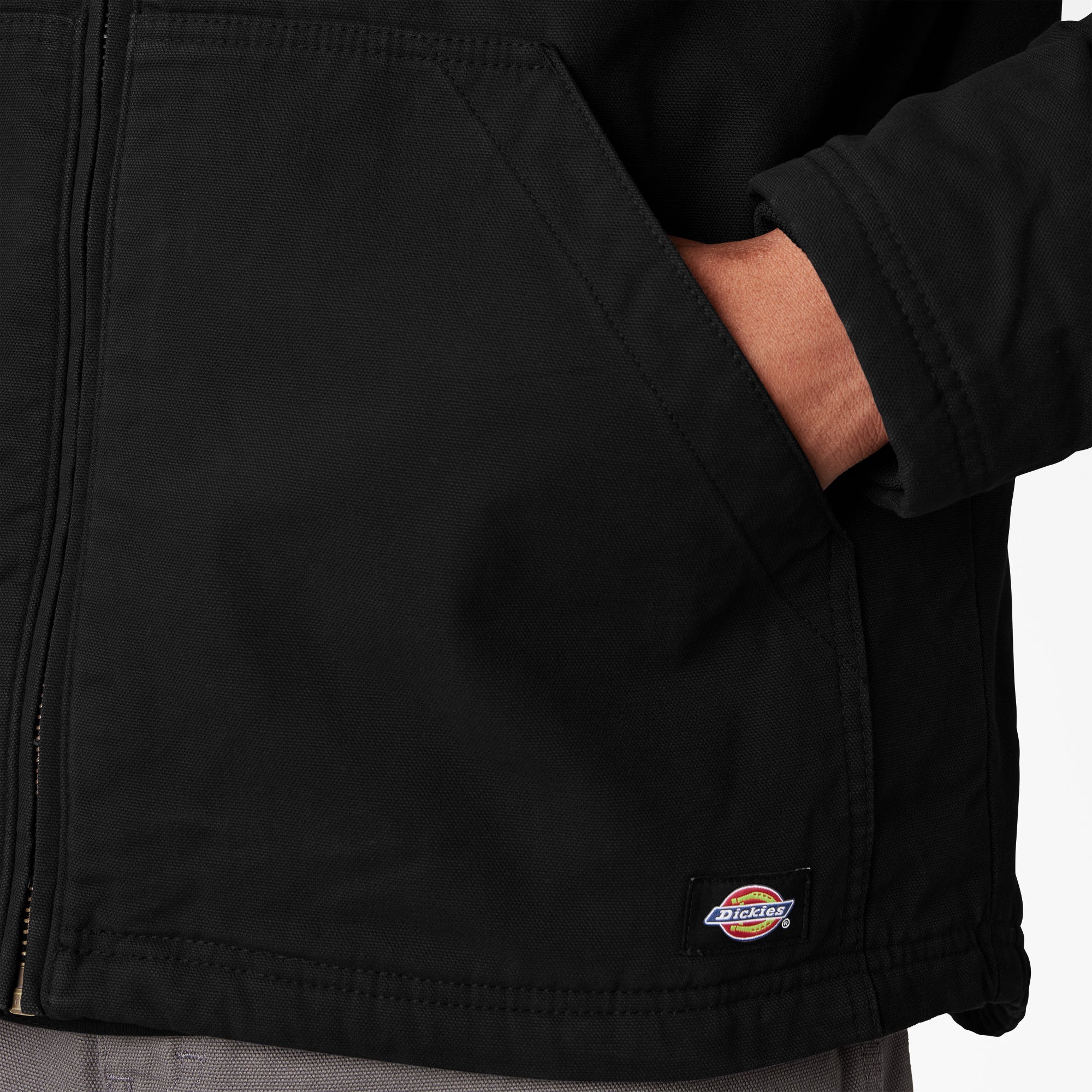 "Duck Canvas High Pile Fleece Lined Jacket"