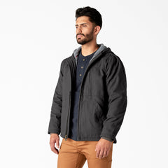 "Duck Canvas High Pile Fleece Lined Jacket"