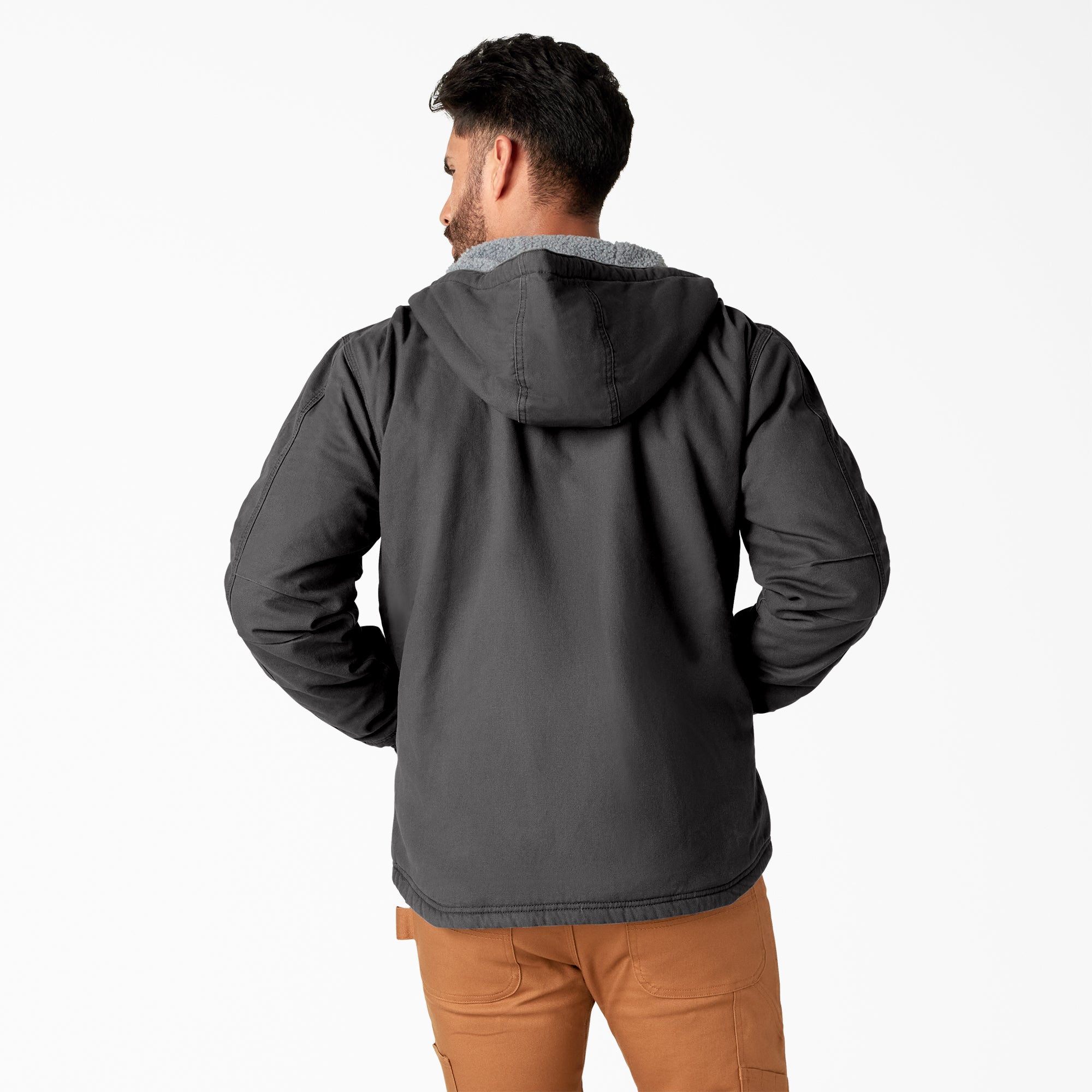 "Duck Canvas High Pile Fleece Lined Jacket"