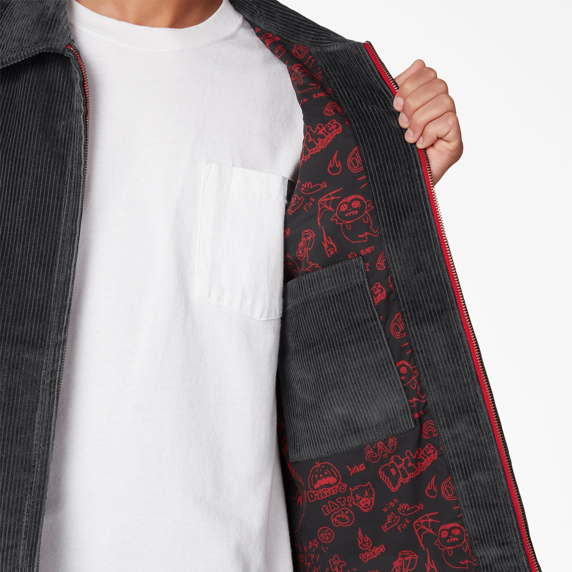 "Franky Villani Sicko Corduroy Eisenhower Jacket"