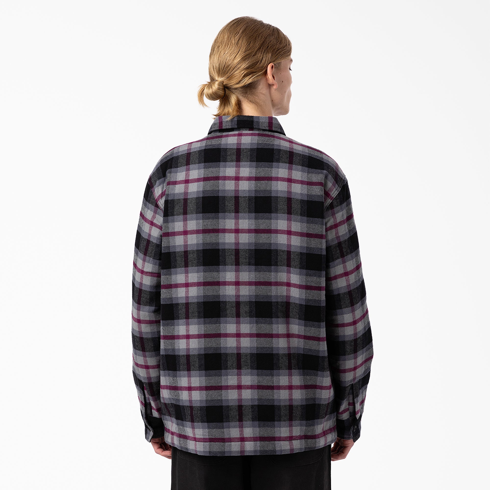 "Flannel Quilted Lined Shirt Jacket"