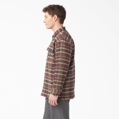 "Flannel Quilted Lined Shirt Jacket"