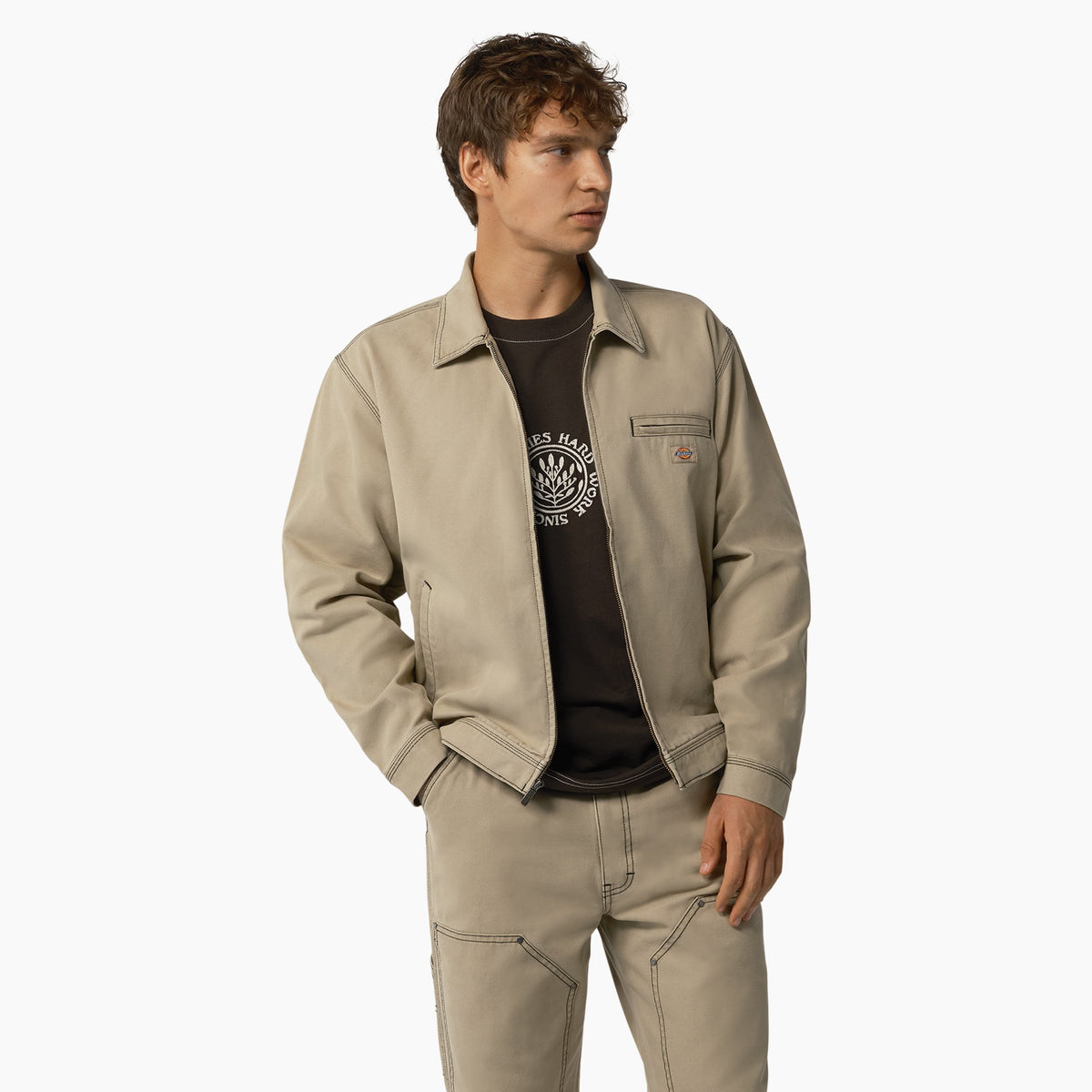 "Duck Contrast Stitch Jacket"