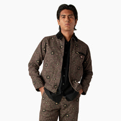 "Ellis Floral Print Duck Canvas Jacket"