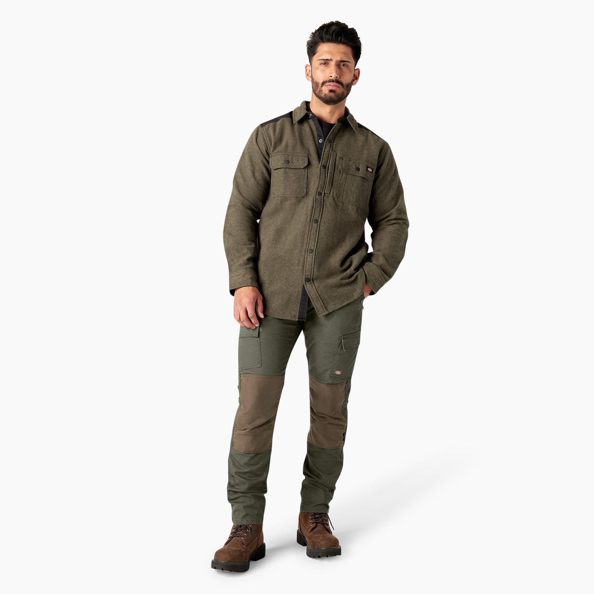 "Temp-iQ® 365 Regular Fit Double Knee Tapered Duck Pants"