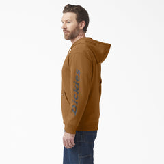 "Water Repellent Sleeve Logo Hoodie"