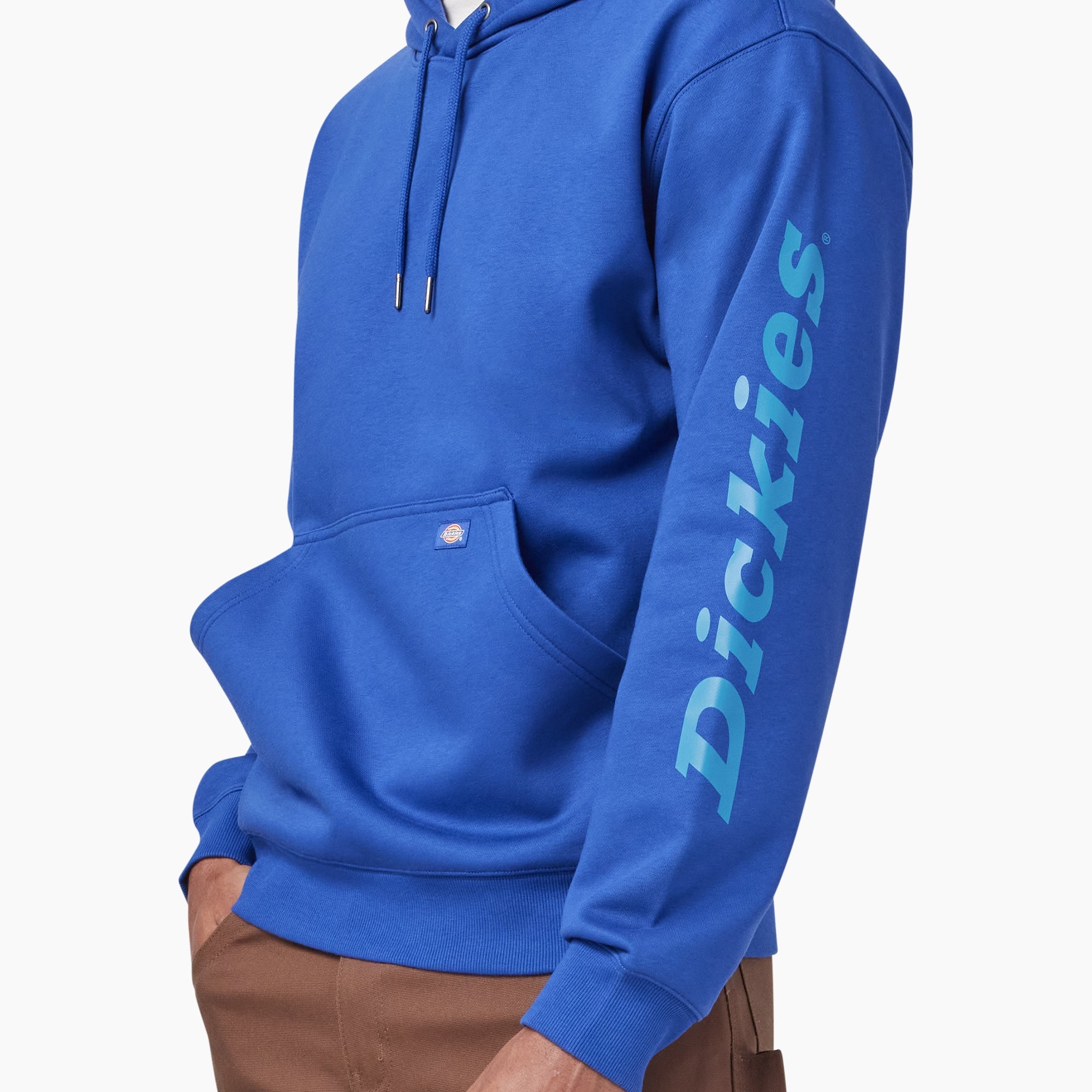 "Water Repellent Sleeve Logo Hoodie"