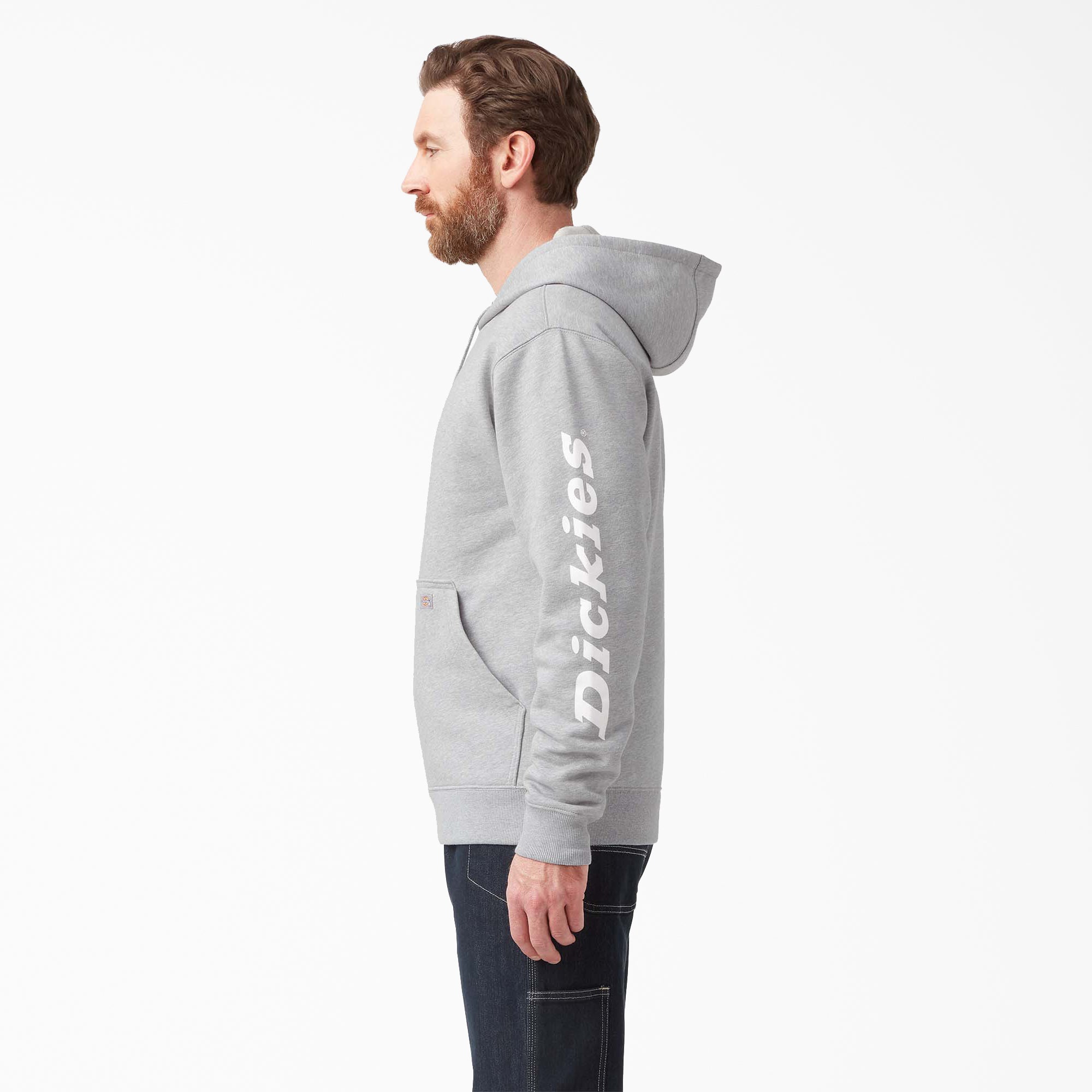 "Water Repellent Sleeve Logo Hoodie"