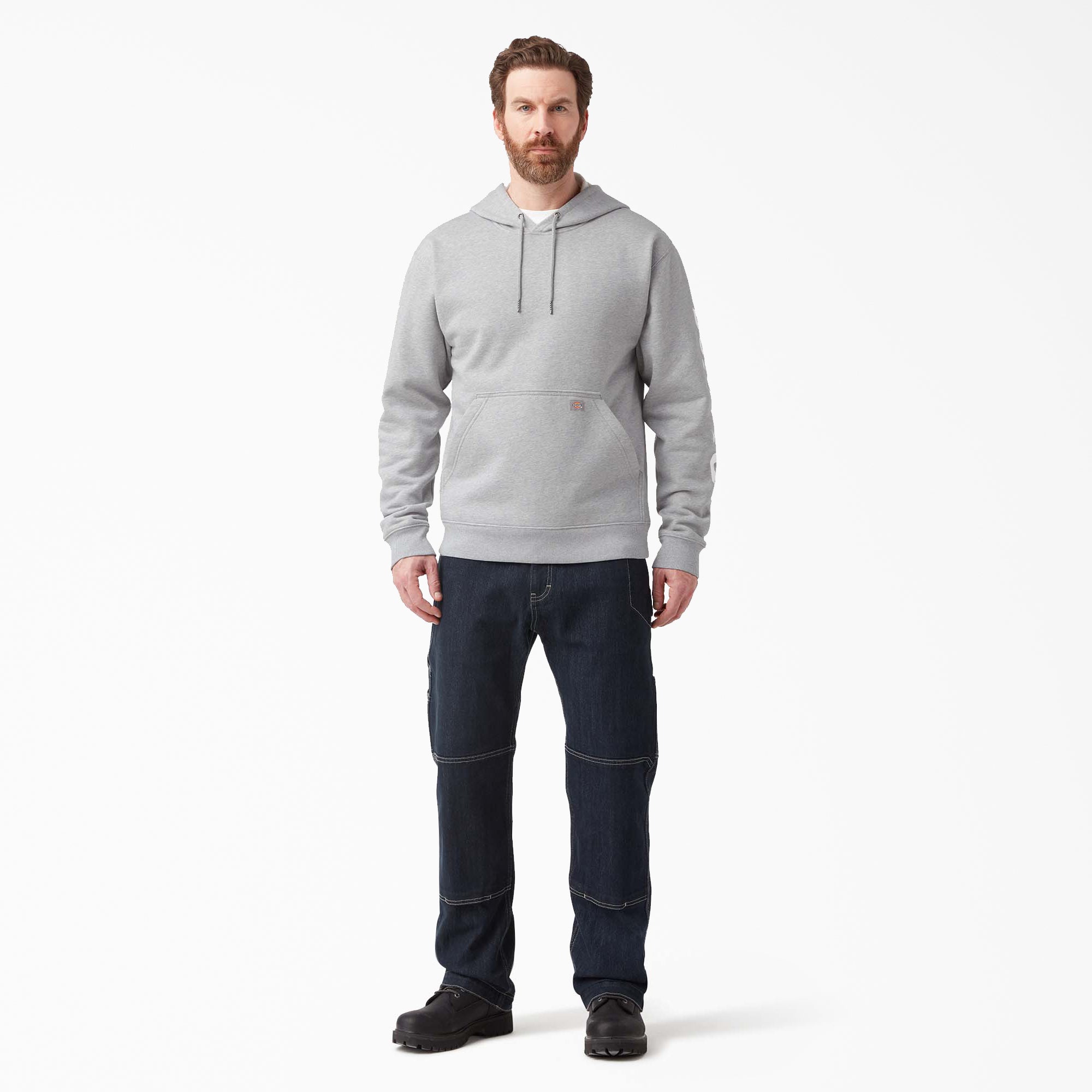 "Water Repellent Sleeve Logo Hoodie"