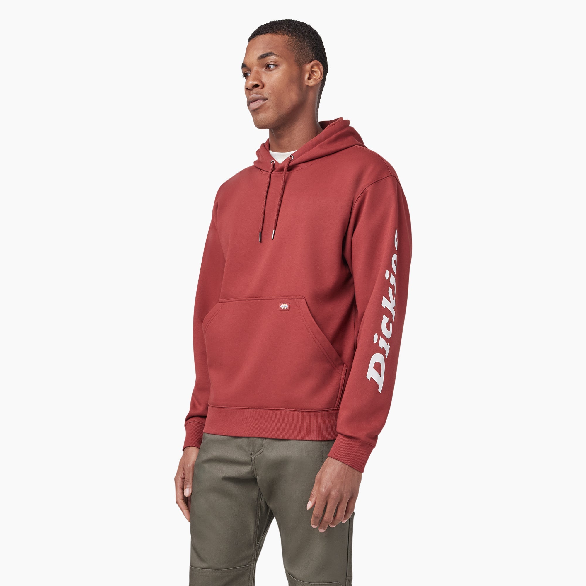 "Water Repellent Sleeve Logo Hoodie"