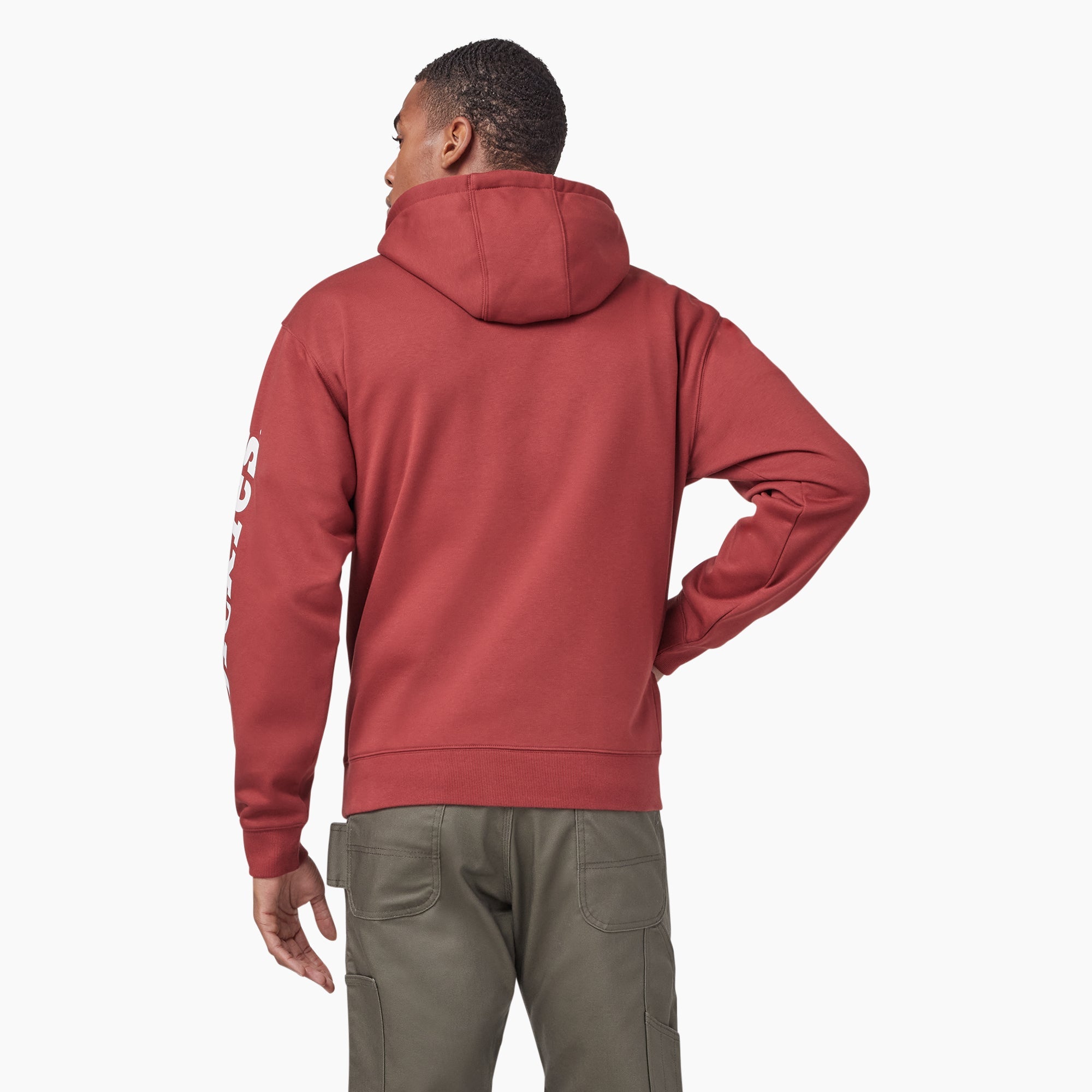 "Water Repellent Sleeve Logo Hoodie"