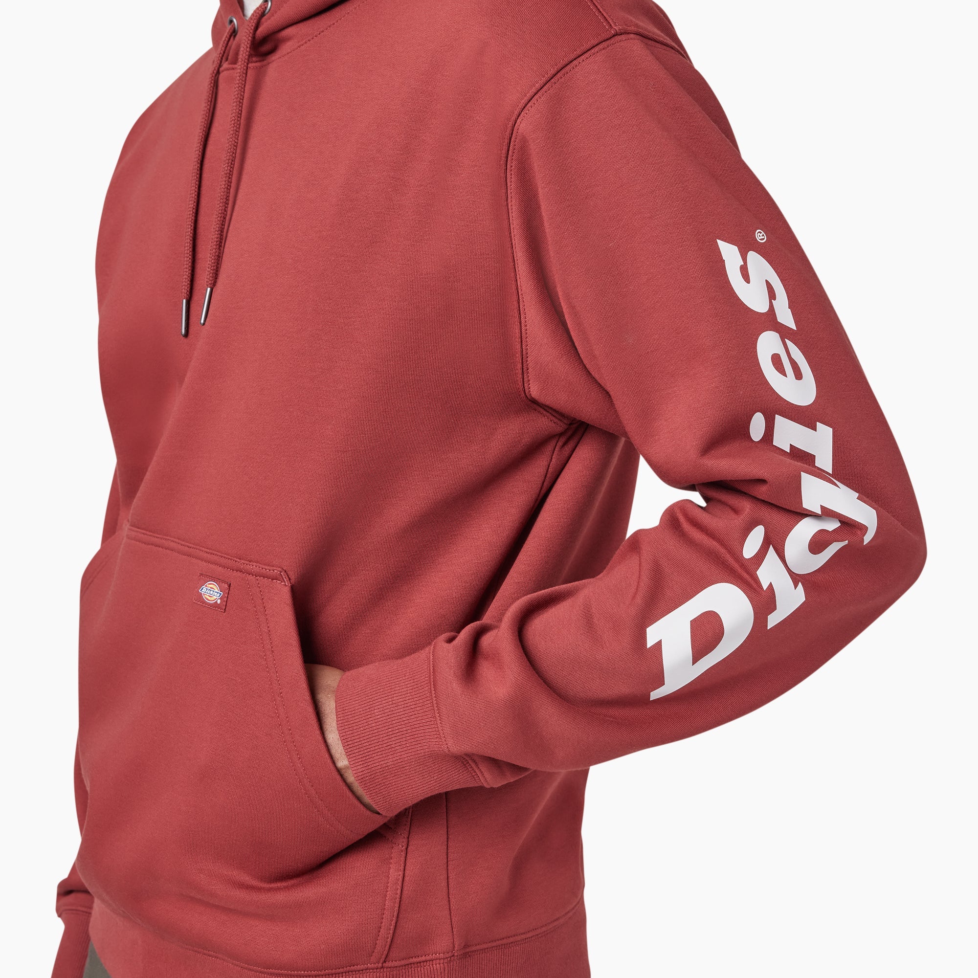 "Water Repellent Sleeve Logo Hoodie"