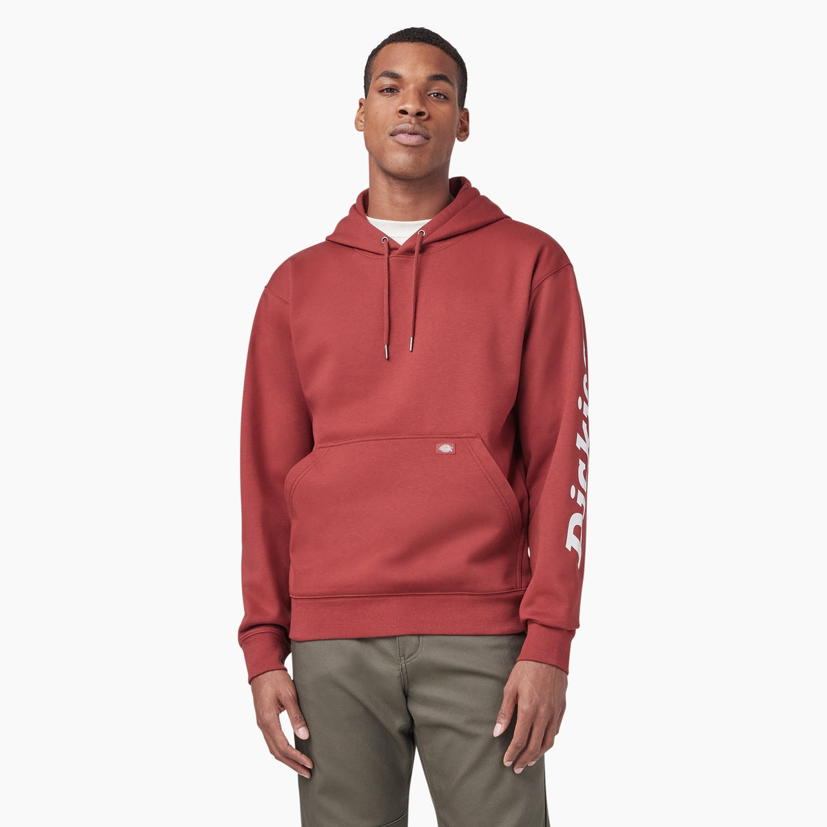 "Water Repellent Sleeve Logo Hoodie"
