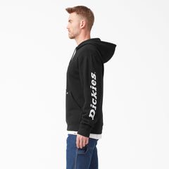 "Water Repellent Sleeve Logo Hoodie"