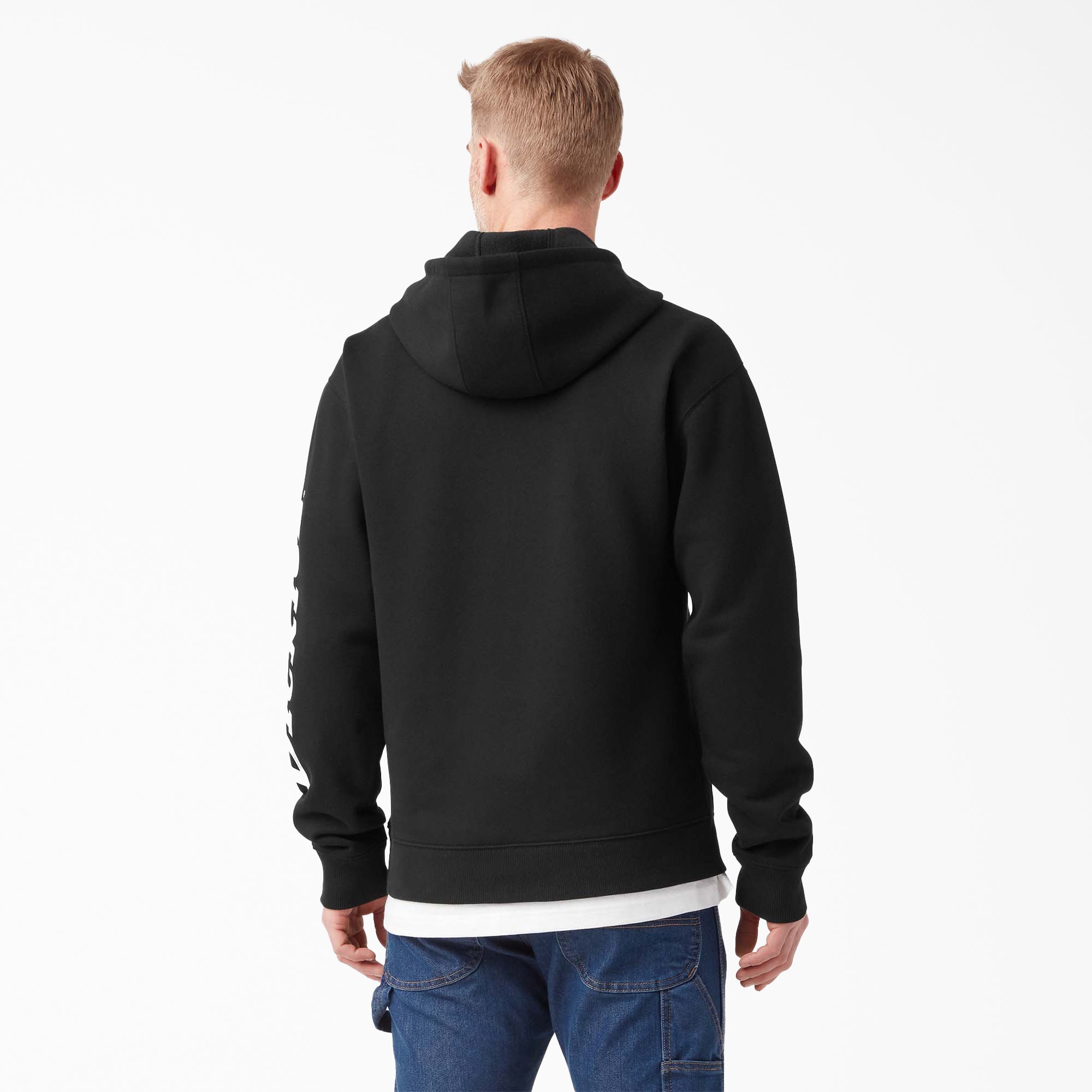 "Water Repellent Sleeve Logo Hoodie"