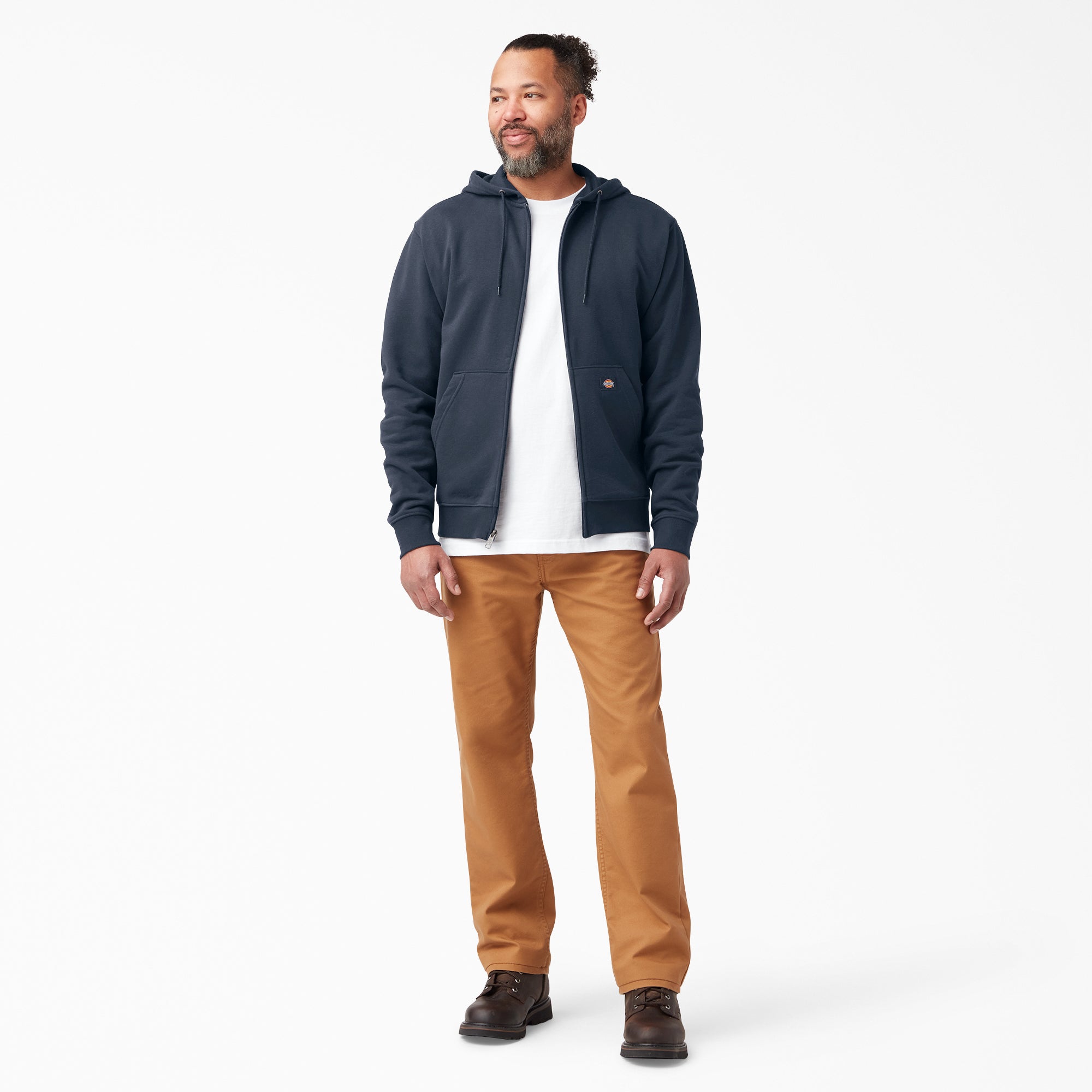 "Midweight Fleece Zip Hoodie"
