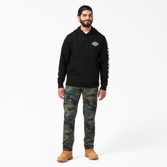 "Logo Sleeve Fleece Hoodie"